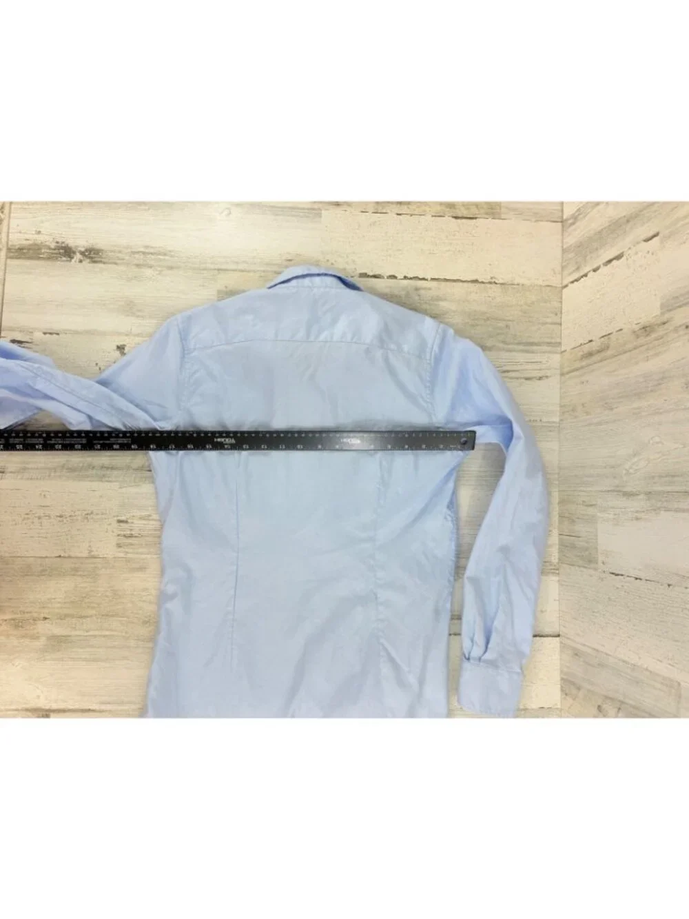 Ann Mashburn Icon Spread Shirt Sz M Sky Blue Roxford Oxford Button Down - Picture 12 of 12